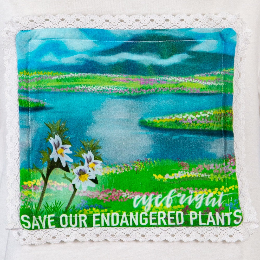 Save the Endangered Plants-Changeable Printed Plants Patches, 7pcs, Only Patches, White