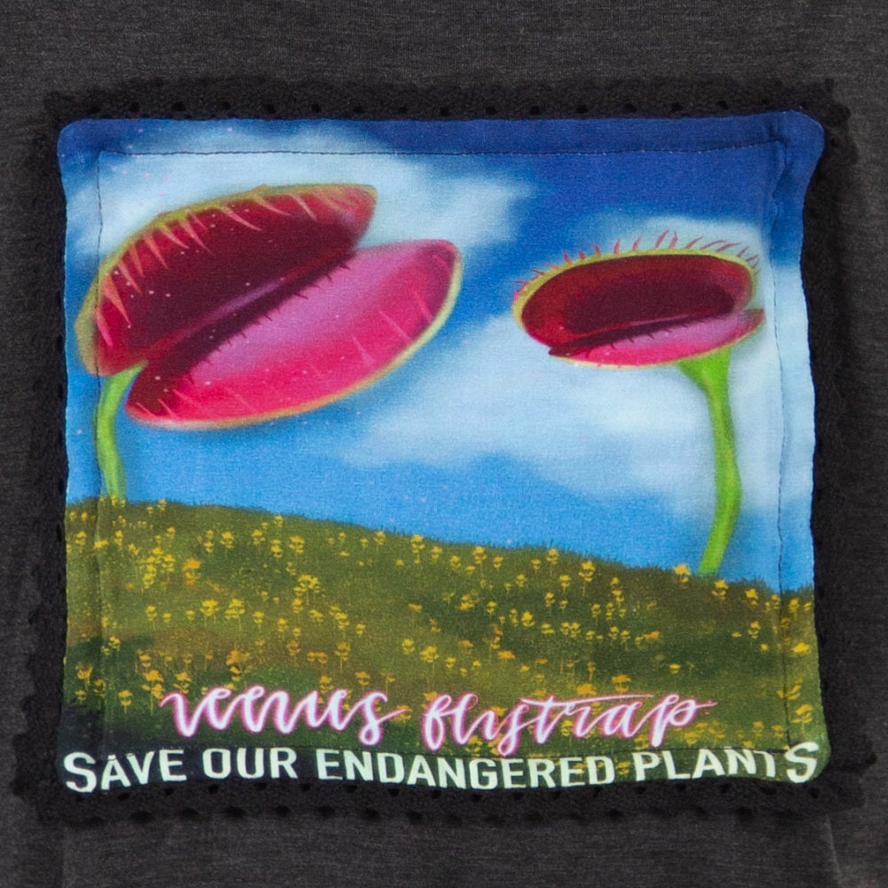 Save the Endangered Plants-Changeable Printed Plants Patches, 7pcs, Only Patches, Grey