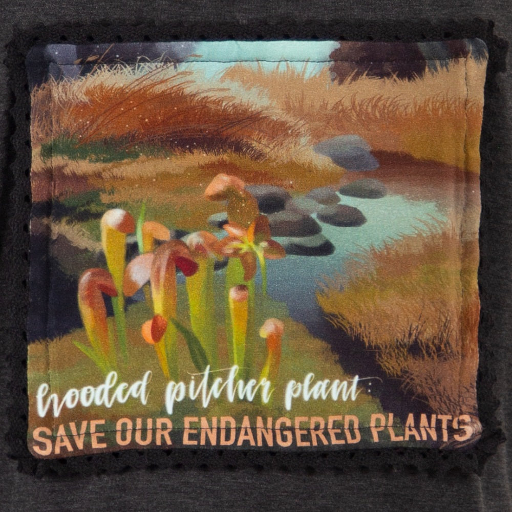 Save the Endangered Plants-Changeable Printed Plants Patches, 7pcs, Only Patches, Grey
