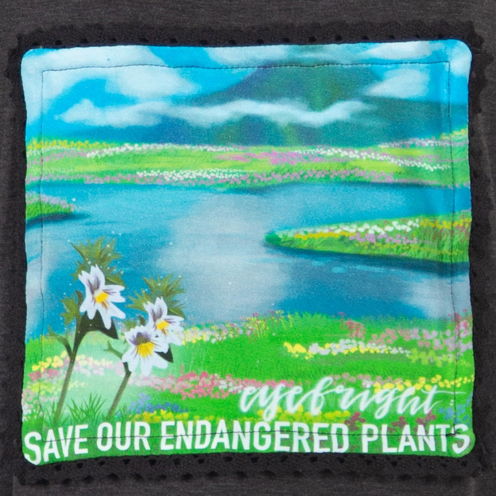 Save the Endangered Plants-Changeable Printed Plants Patches, 7pcs, Only Patches, Grey